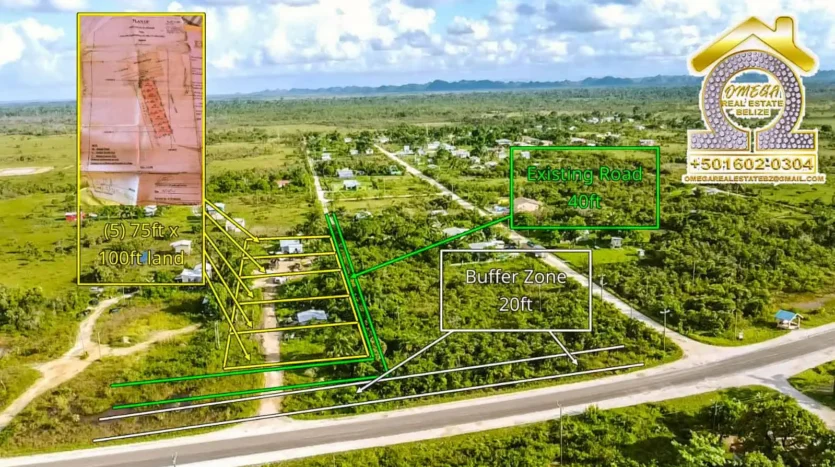 Hattieville development land for sale