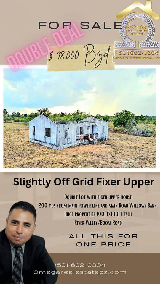 For Sale, Fixer Upper in Willows Bank, Belize