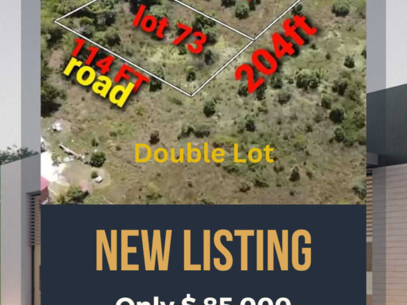 Double lot for sale in Hattieville